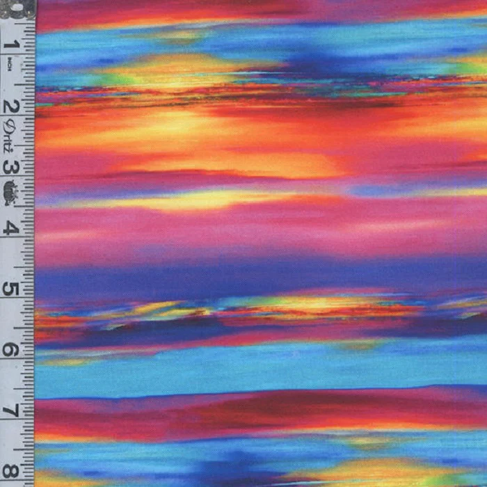 Garden Fairy Digital Print - Painted Stripe by Timeless Treasures $22.96/m