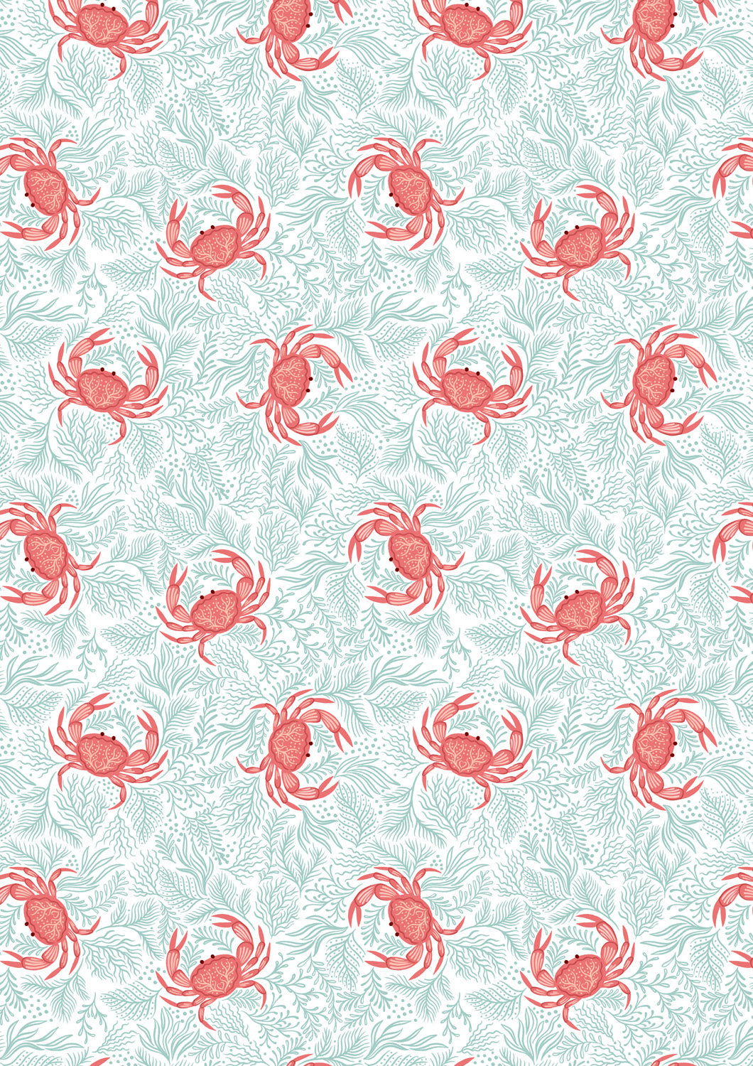 Seas the day by Irene and Lewis- Crabs on seaweed - L5A $24.96/m