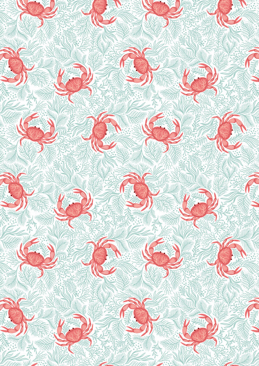 Seas the day by Irene and Lewis- Crabs on seaweed - L5A $24.96/m