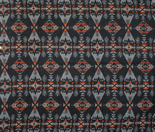 45656-01 WOODLANDS-BLACK/ORANGE $$26.96/m