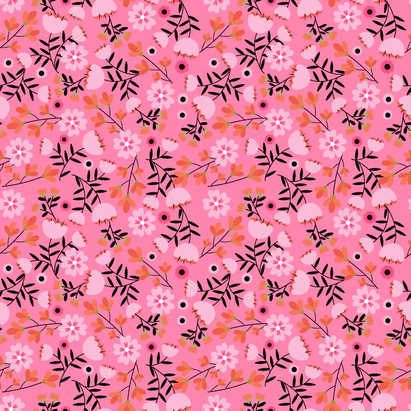 Not Scary by Poppy Cotton- Pumpkin Pie Pink $24.96/m