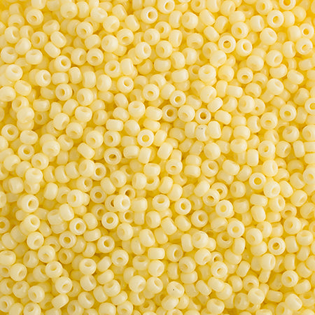 MIYUKI SEED BEAD 11/0 LEMON SILK OPAQUE DURACOAT