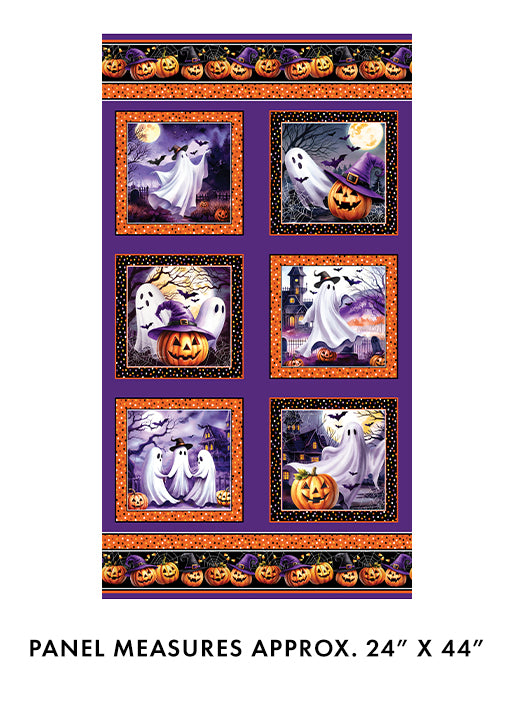 Ghostly Soirée Ghostly Panel Purple  1509466B $16.95
