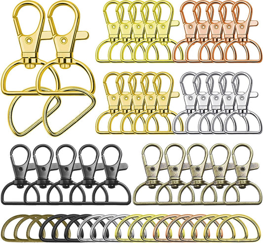 1" Rings sold in sets of 2 and 1' Lobster hooks sold in sets of 2
