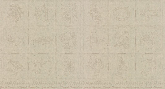 Joie De Vivre by French General for Moda Panel- stone $19.96 each