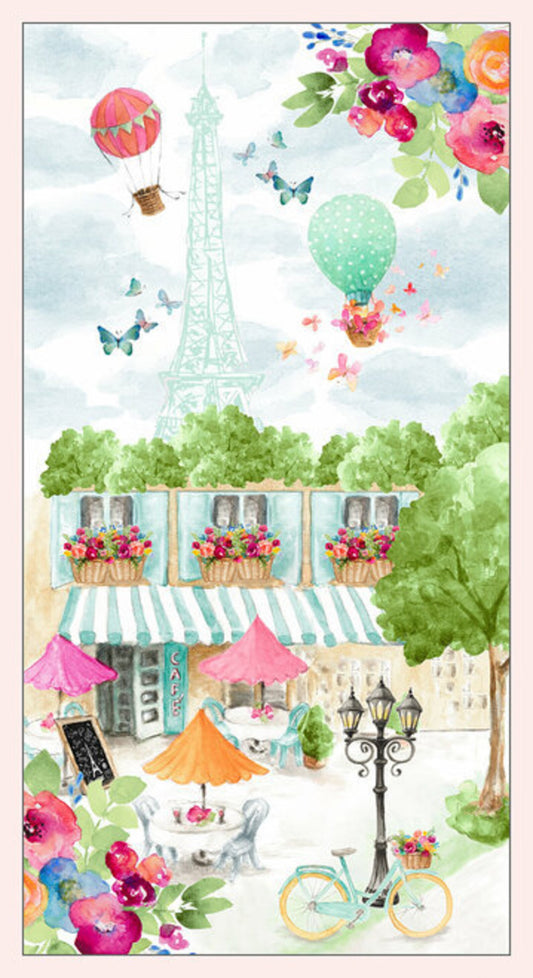 #32 Love is in the Air - Cafe with Eiffel Tower 1688P 01 $12.95
