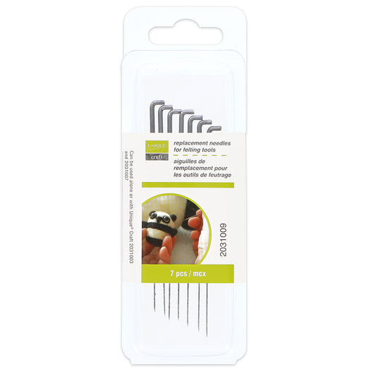 UNIQUE CRAFT Felting Tool Replacement Needles - 7 pcs