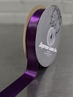 SINGLE FACE SATIN 30M    POLYESTER RIBBON 22MM $.68/m ( Click to choose colors)