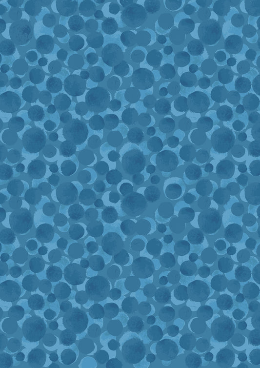 Bumbleberries Basic by Lewis & Irene - Cornish Blue BB016 $23.96/m