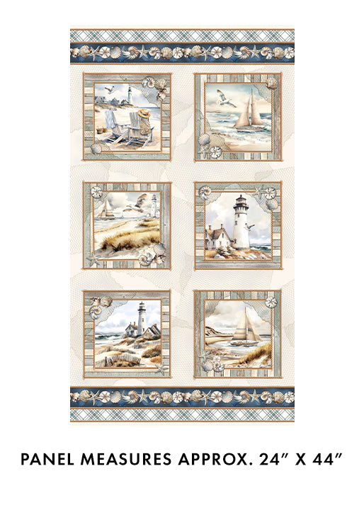 Coastal Escape by Kanvas- Coastal Escape Panel Neutral $16.96 panel