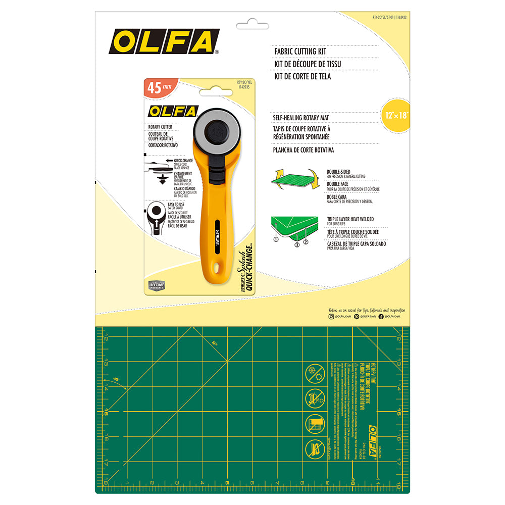 OLFA RTY-2CYEL/ST-01 - Fabric Cutting Kit