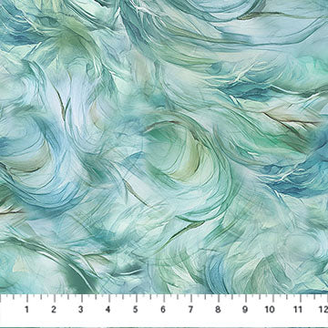 Raven’s Call- Lt Teal- Swirl Texture