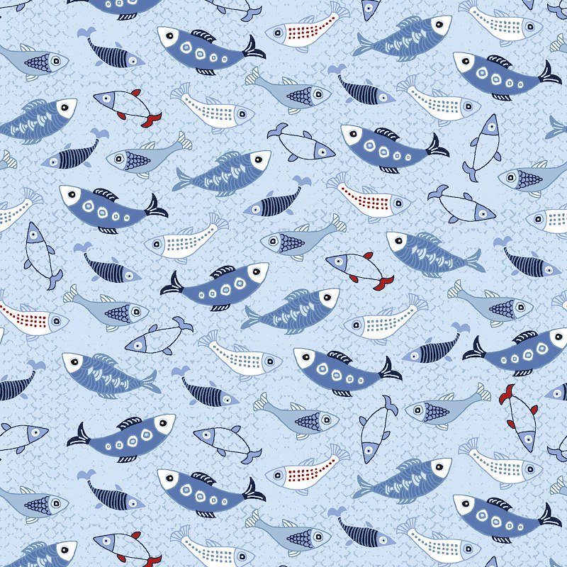 Saltwater Waves by Stof 910 $25.96/m