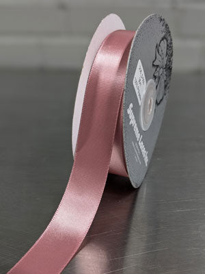 SINGLE FACE SATIN 30M    POLYESTER RIBBON 22MM $.68/m ( Click to choose colors)