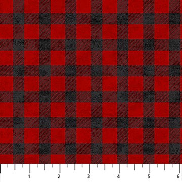 Cozy up flannel- Red /black check F25279-24 $18.96/m