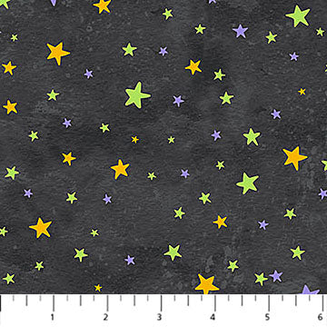 Ghost Town- Charcoal Multi - stars $21.96/m