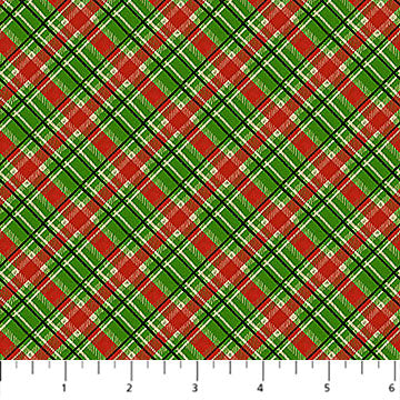Deck The Halls Plaid Red Multi 29001-24 $21.96/m