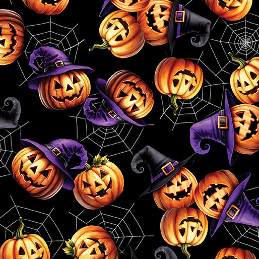 Ghostly Soiree Jack-O'-Lantern Festival Black  1509712B $25.96/m