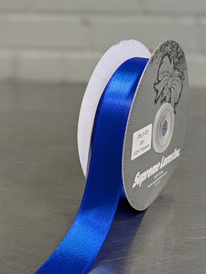 SINGLE FACE SATIN 30M    POLYESTER RIBBON 22MM $.68/m ( Click to choose colors)