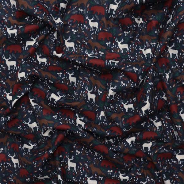 Woodland wildlife Flannel $12.96/m