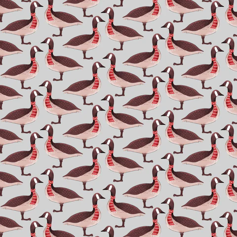 Oh Canada Collection-Canadian Geese-Grey-100% Cotton-36250102-01 $19.96/m