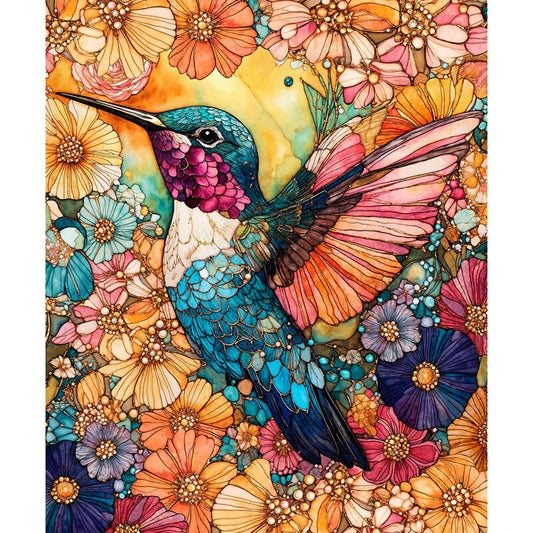 Flight of Beauty 16240407P-01 Panel Multi by Peggy Collins for Camelot Fabrics $16.96