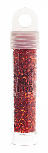 Miyuki Delica 11/0 Red/Orange S/L 5.2g Vial