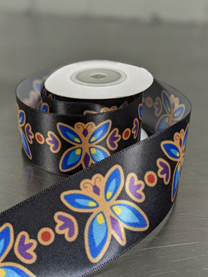 BUTTERFLY SINGLE FACE RIBBON 38MM POLY $1.96/m ( click to choose colors)