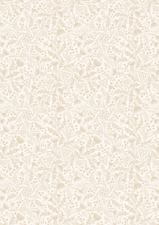 Celtic thistle cream on cream - A990A $$24.96/m