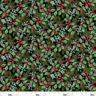 Blooms of the Holiday8383-99 Black Multi $20.96/m
