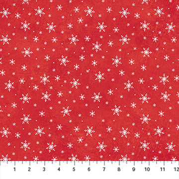 Holly Jolly- Snowflake Red 28818-24 $21.96/m