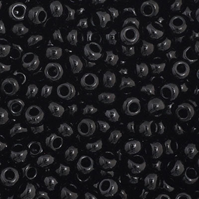 CZECH SEED BEAD 11/0 OPAQUE BLACK