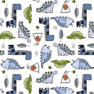 Jurassic Digital Cuddle 100% Polyester 58/60″ By Shannon Fabrics – Cloud $44.96/m