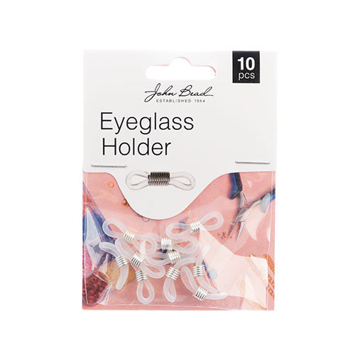 Eyeglass Holder Silver 10pcs