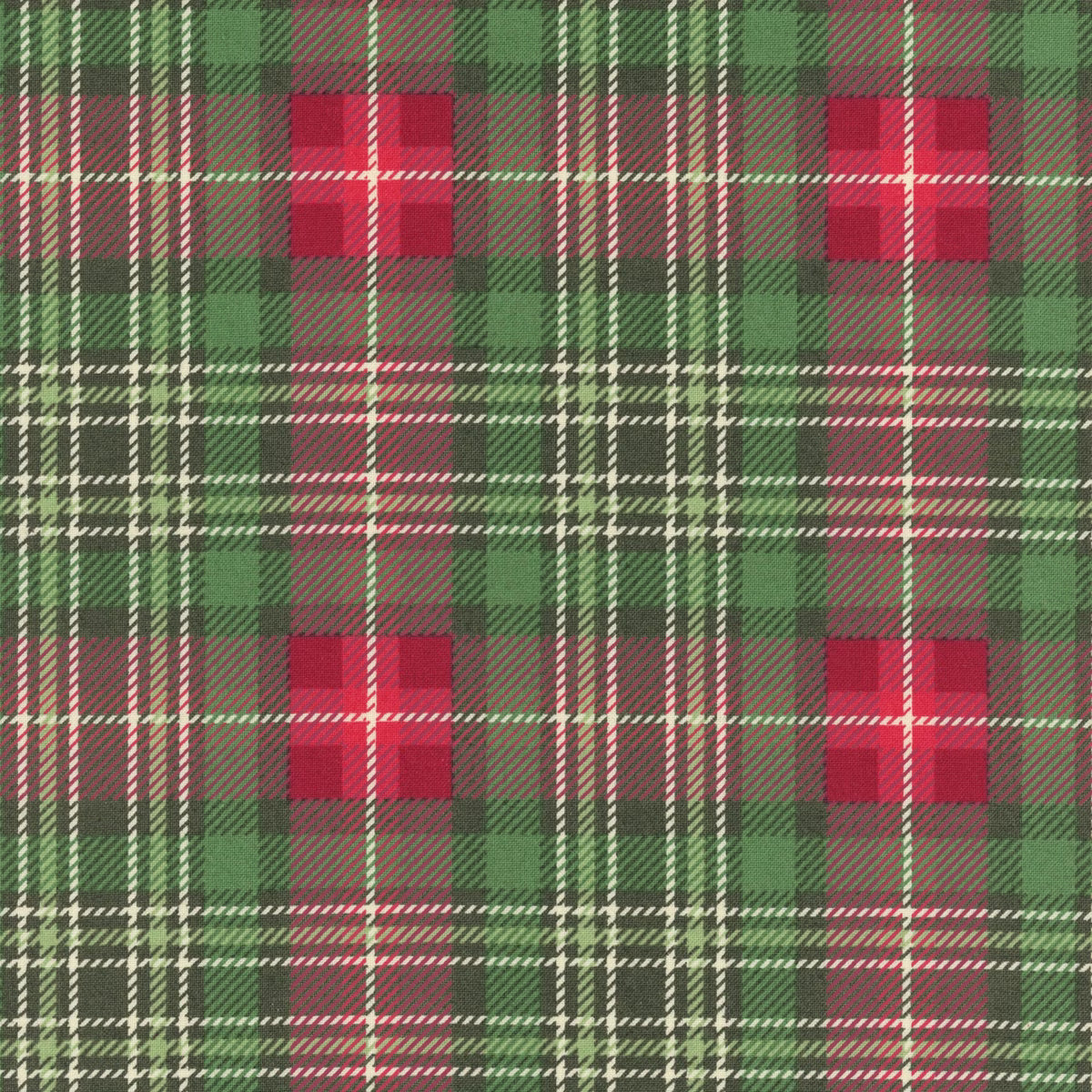 Holiday Cheer by Stacy Iest Hsu for Moda- 77-14 Evergreen Plaid $26.96/m