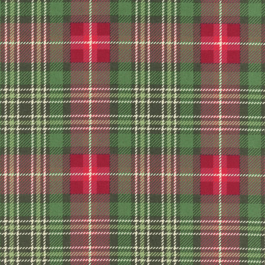 Holiday Cheer by Stacy Iest Hsu for Moda- 77-14 Evergreen Plaid $26.96/m