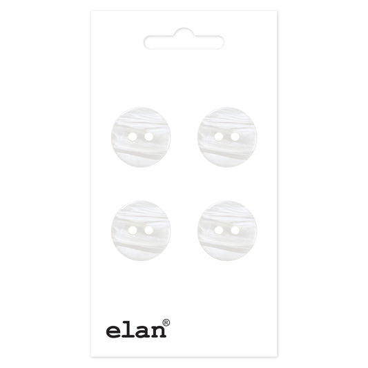 ELAN 2 Hole Button - 14mm (1⁄2″) - 4 count