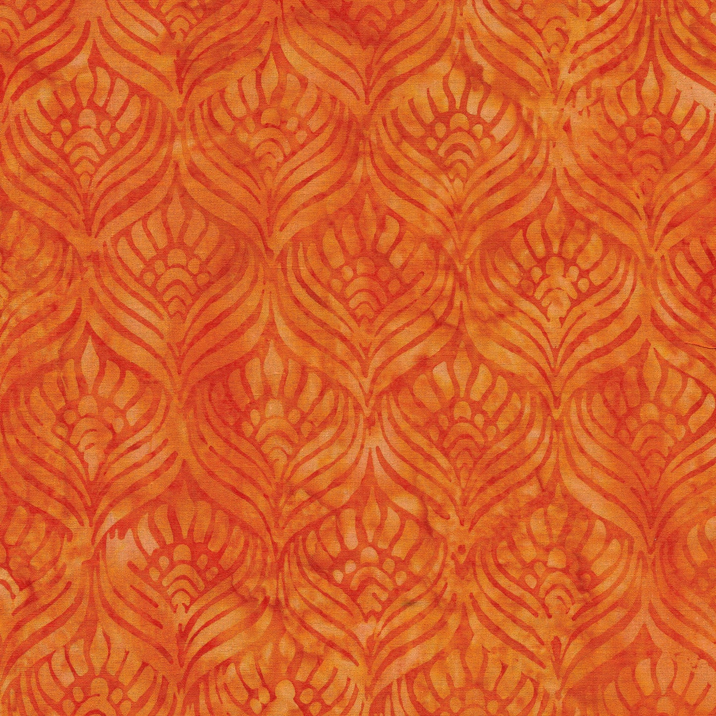 Feathers- Tangerine- Floralicious By ISLAND BATIK - 112030240