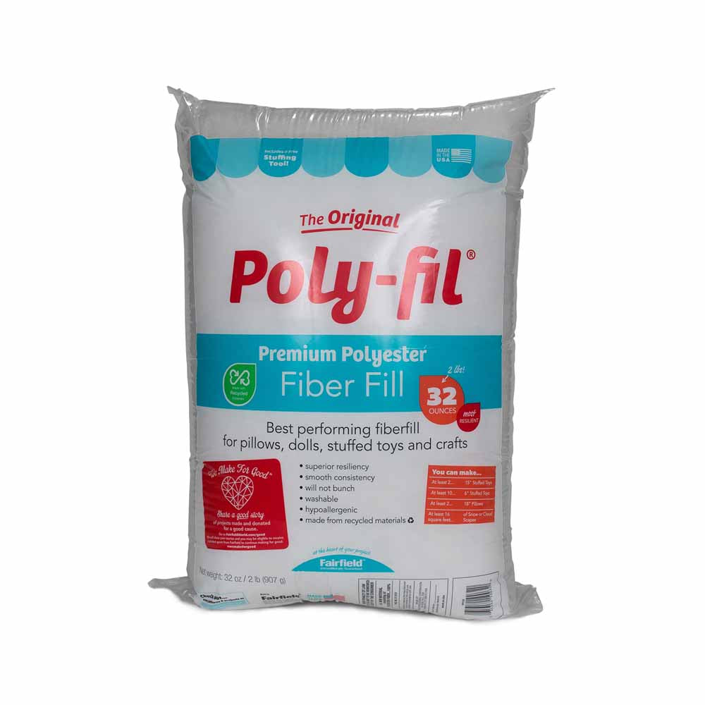 FAIRFIELD Poly-Fil® Premium Fiber Fill - 907g (32 oz) bag