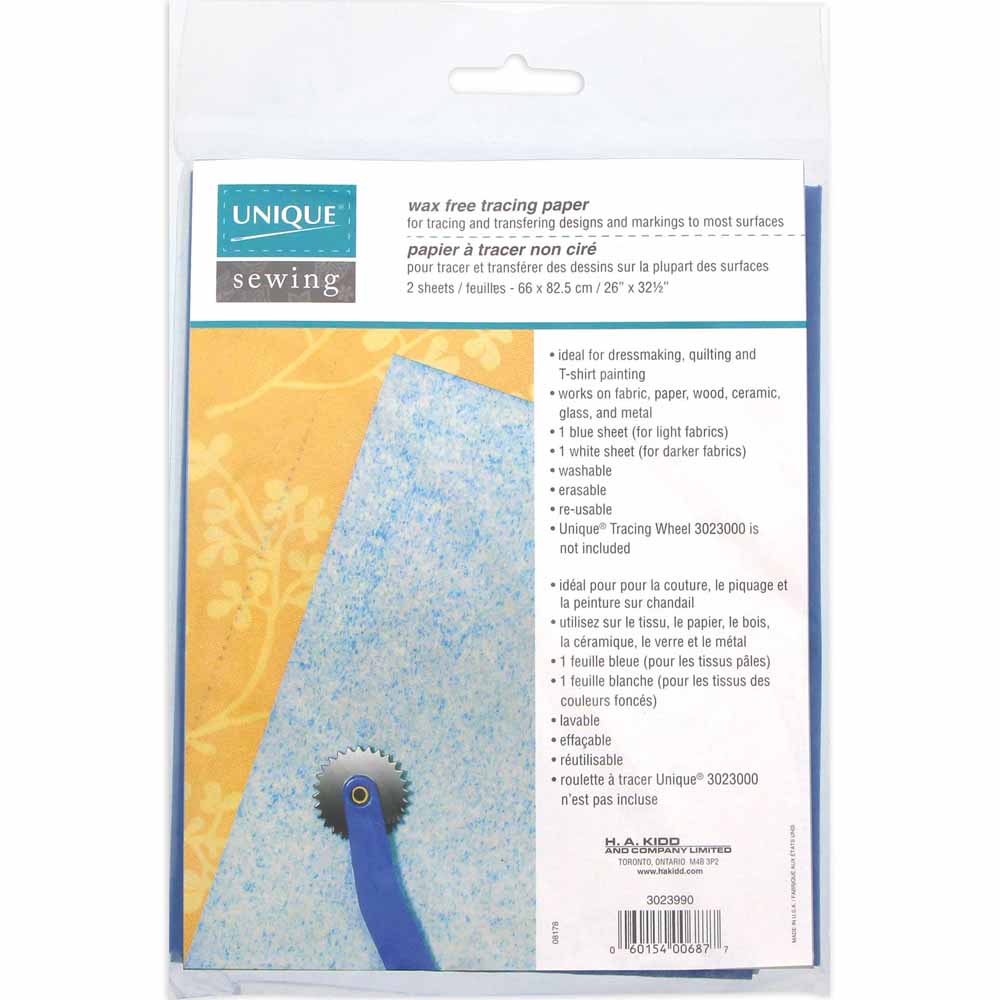 UNIQUE SEWING Tracing Paper Large - 66 x 82cm (26″ x 321⁄2) - 2 sheets