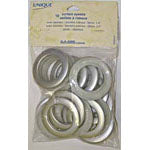 UNIQUE HOME Curtain Eyelets - 36mm (13⁄8″) - Matte Silver - 10pcs