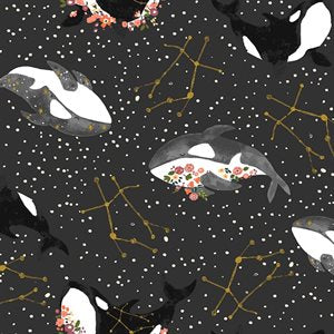 Cosmic Sea by Calli and Co. for Cotton + Steel - Midnight - 304120-2 $25.96/m
