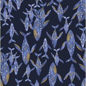 Cosmic Sea by Calli and Co. for Cotton + Steel - Great Depths- 304120-6 $25.96/m