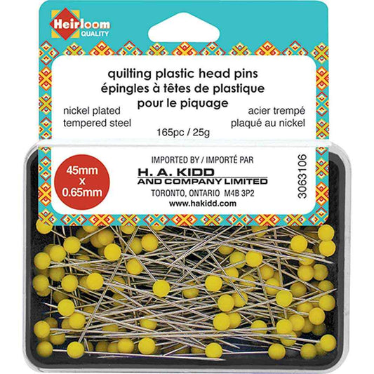Dritz 1-3/4 Quilting Pins, Yellow, 500 Pc 