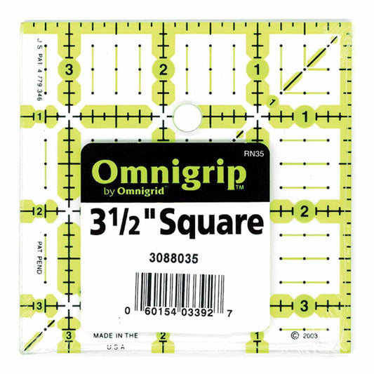 OMNIGRIP Ruler - 31⁄2″ x 31⁄2″ (8.9 x 8.9cm)