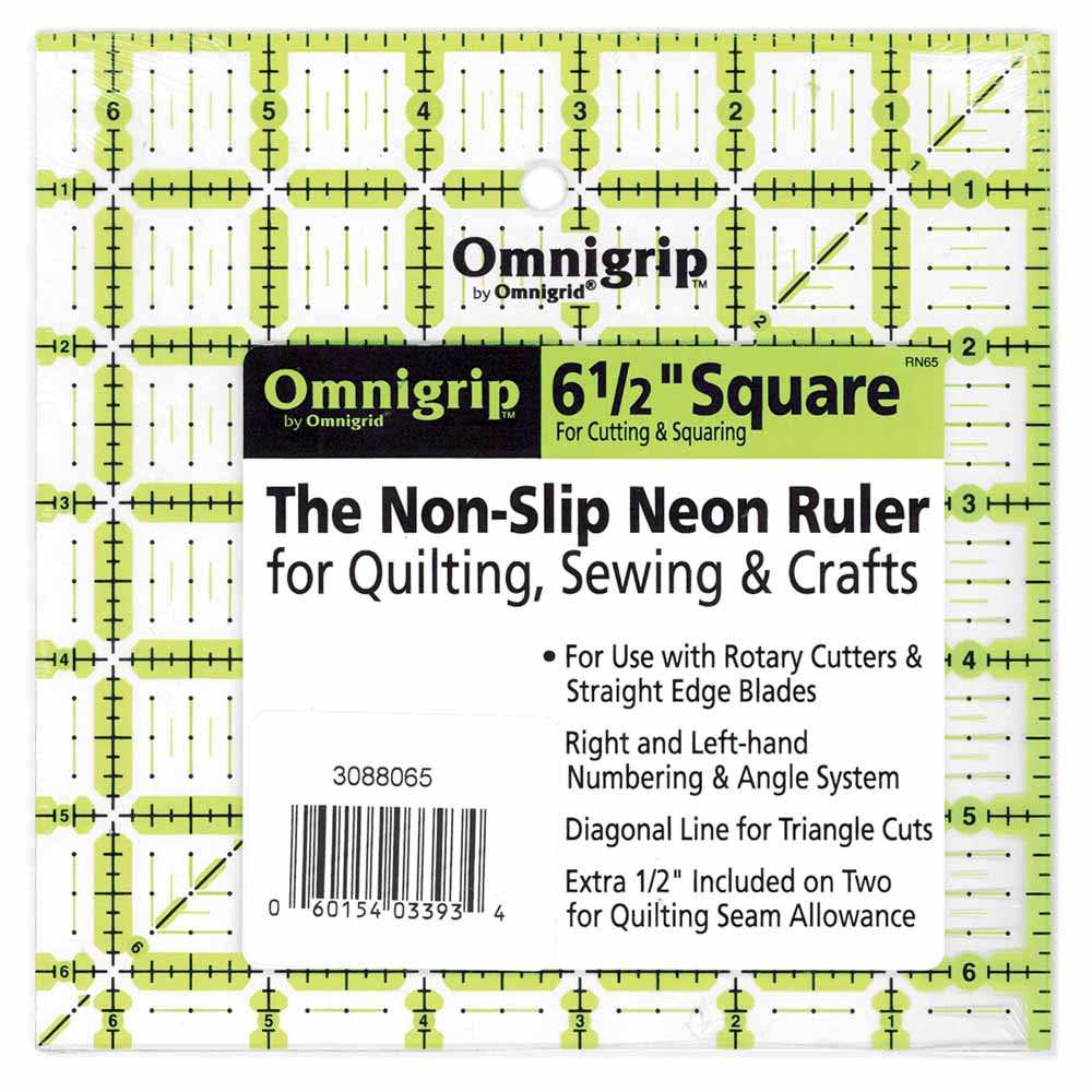 OMNIGRIP Ruler - 61⁄2″ x 61⁄2″ (16.5 x 16.5cm)