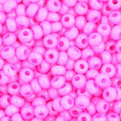 Czech Seed Bead 11/0 - Opaque Rose Dyed
