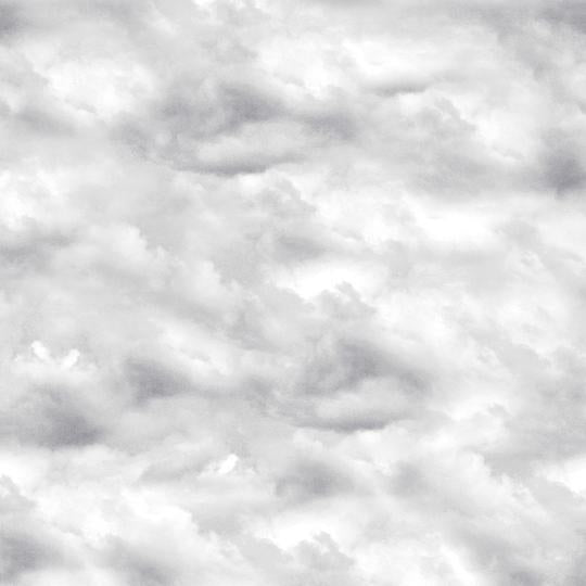 Greener Pastures - Clouds - Medium Grey $22.96/m