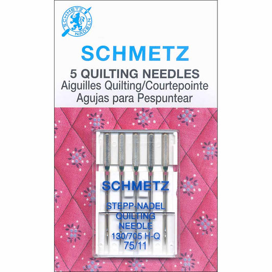 SCHMETZ #1735 Quilting Needles Carded - 75/11 - 5 count