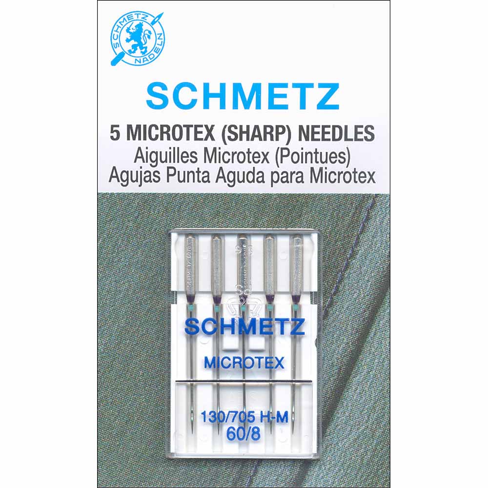 SCHMETZ #1732 Microtex Needles Carded - 60/8 - 5 count
